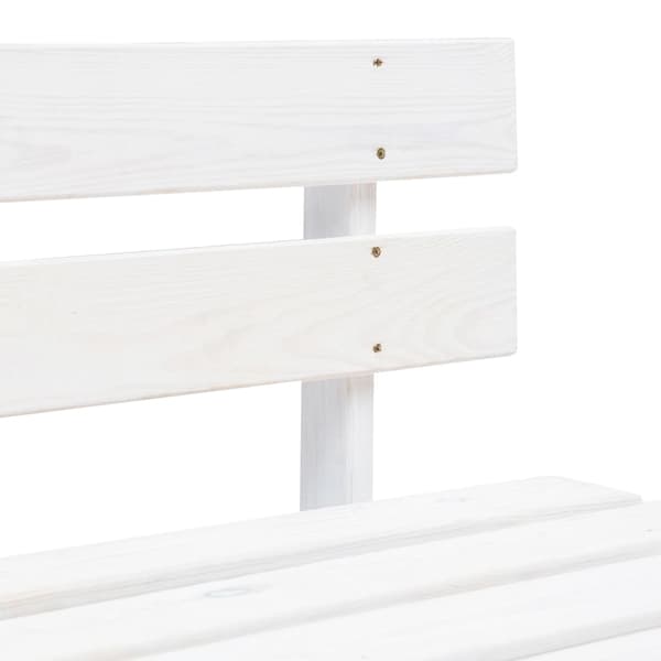 vidaXL Mittensektion till pallsoffa vit impregnerad furu Vit