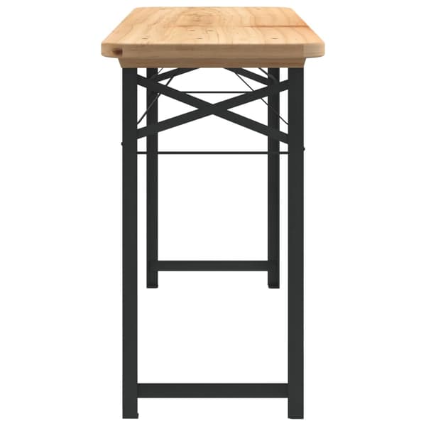 vidaXL Bargrupp 3 delar hopfällbar massiv gran Brun