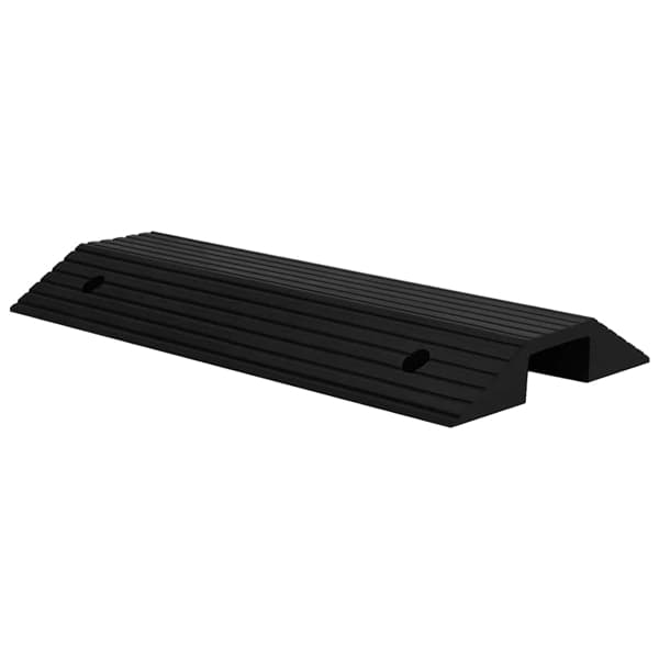 vidaXL Tröskelramp med bro 80x40x8 cm gummi