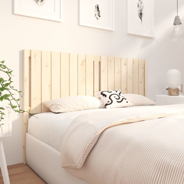 vidaXL Sänggavel 165,5x4x100 cm massiv furu Brun