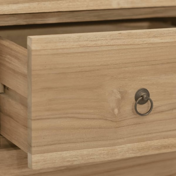 vidaXL Byrå 56x30x80 cm massiv teak Brun