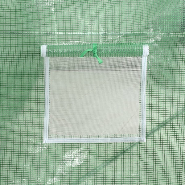 vidaXL Växthus med stålram grön 8 m² 4x2x2 m Grön