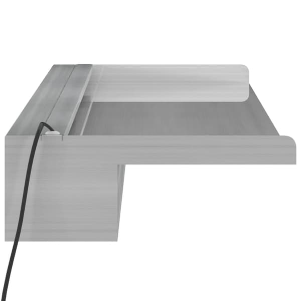 vidaXL Vattenfall med RGB LED rostfritt stål 90 cm Silver