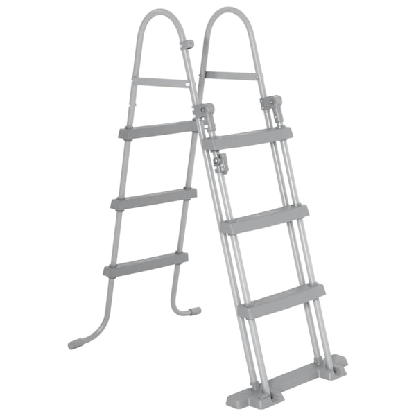 Bestway Poolstege Flowclear 4 steg 107 cm grå