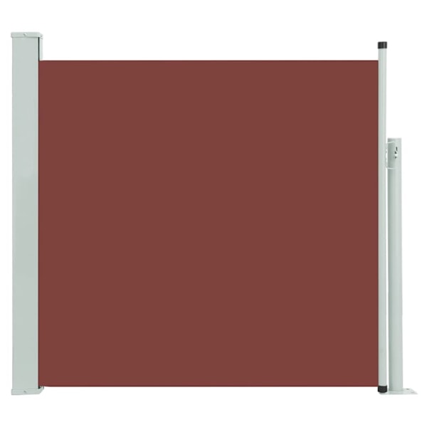 vidaXL Infällbar sidomarkis 170x300 cm brun Brun
