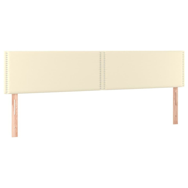 vidaXL Huvudgavlar 2 st gräddvit 90x5x78/88 cm konstläder Kräm