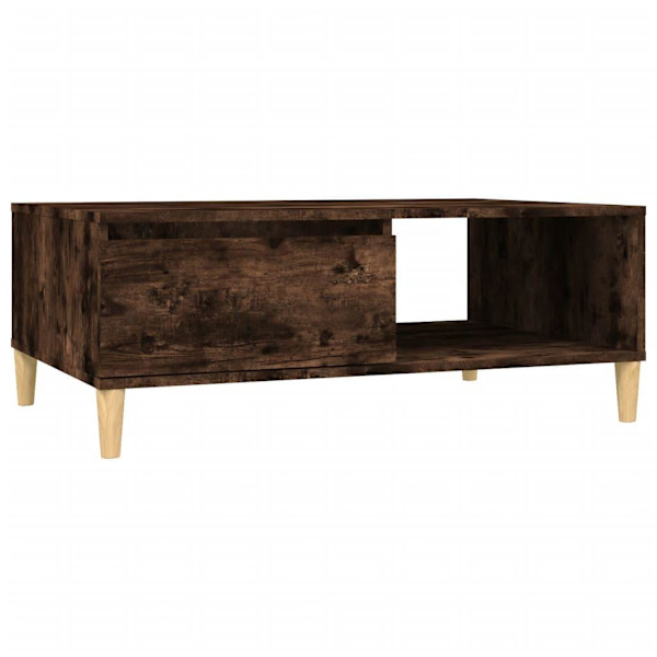 vidaXL Soffbord rökfärgad ek 90x60x35 cm spånskiva Brun