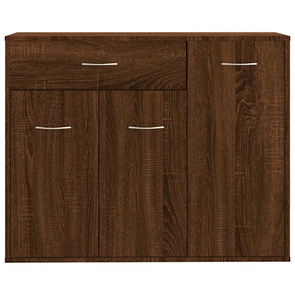 vidaXL Skänk brun ek 88x30x70 cm konstruerat trä Brun