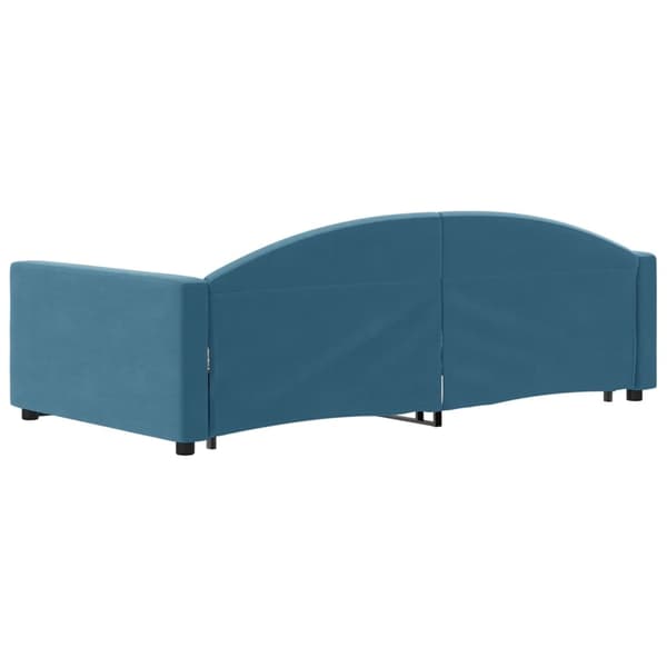 vidaXL Dagbädd utdragbar blå 100x200 cm sammet Blå