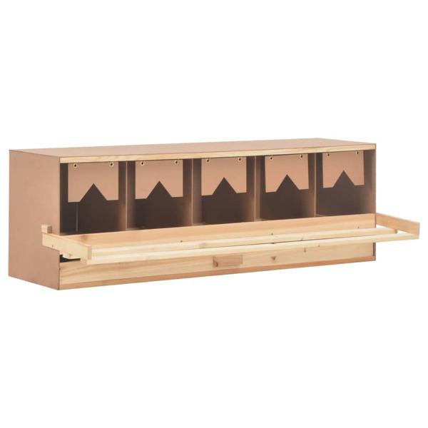 vidaXL Värprede 5 fack 117x33x38 cm massiv furu