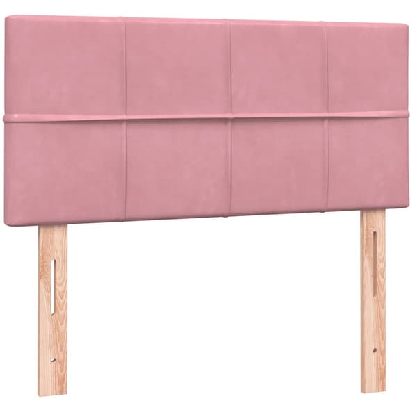 vidaXL Ramsäng med madrass rosa 80x220 cm sammet Rosa
