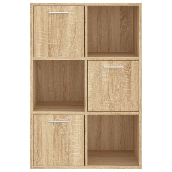vidaXL Förvaringsskåp sonoma ek 60x29,5x90 cm konstruerat trä Brun