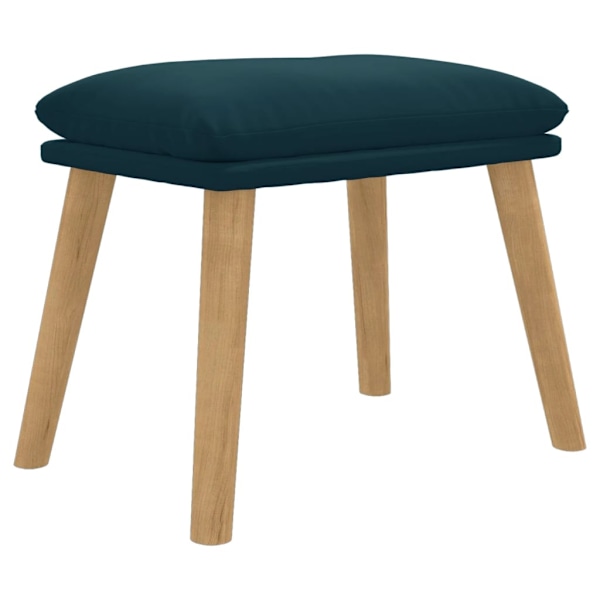 vidaXL Fotpall blå 45x29,5x35 cm sammet Blå