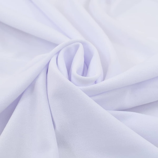 vidaXL Bordsöverdrag 2 st stretch golvlångt vit 243x76x74 cm Vit