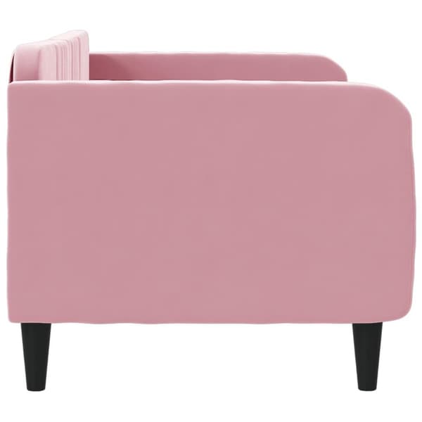 vidaXL Dagbädd rosa 80x200 cm sammet Rosa