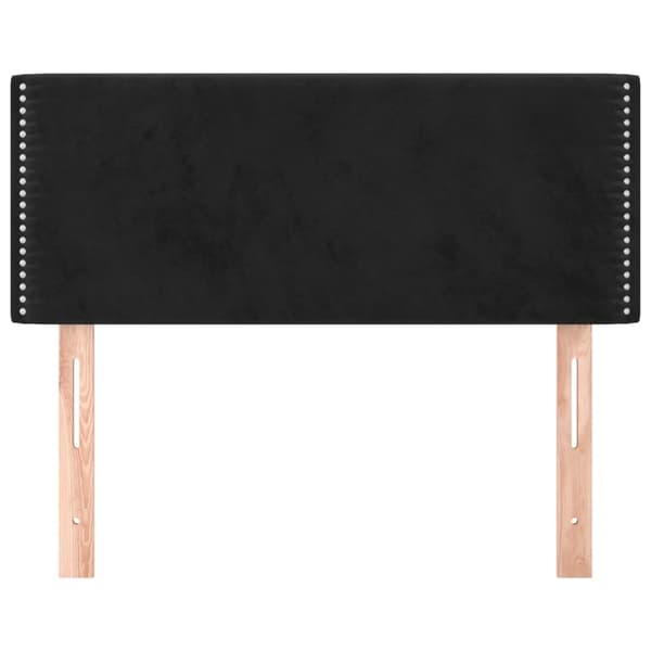 vidaXL Sänggavel svart 90x5x78/88 cm sammet Svart