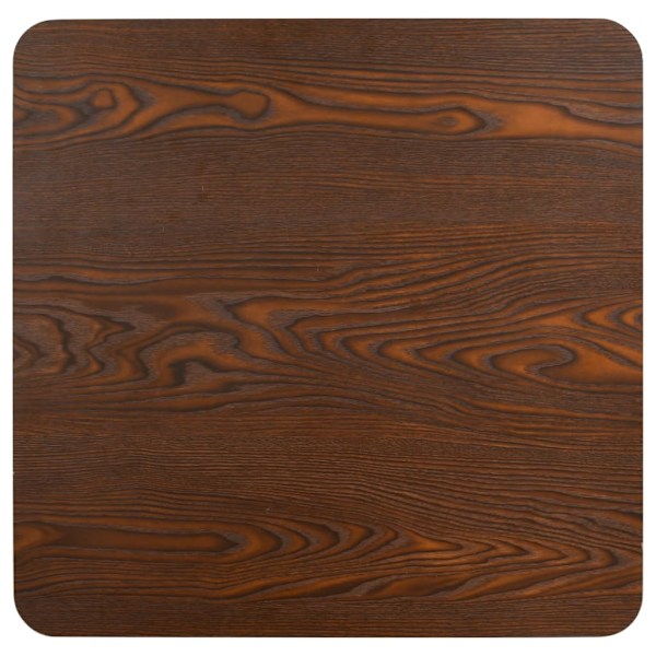 vidaXL Bistrobord mörkbrun 60X60 cm MDF Brun