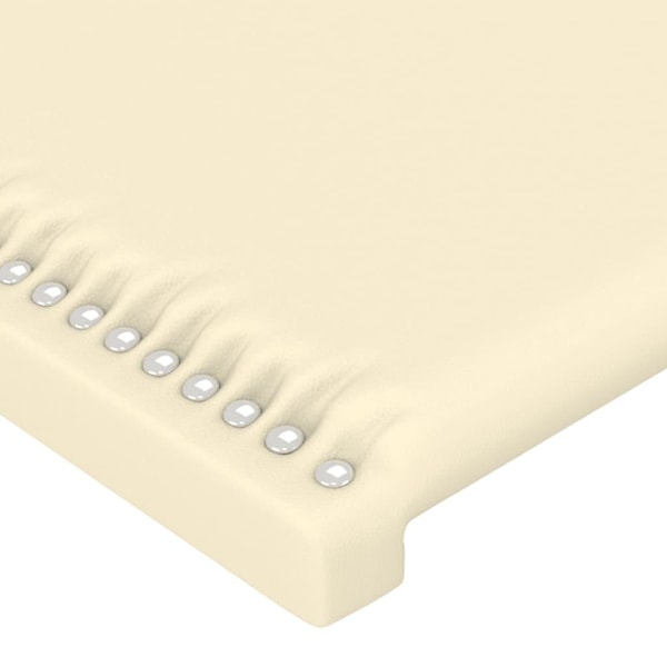 vidaXL Huvudgavlar 2 st gräddvit 90x5x78/88 cm konstläder Kräm