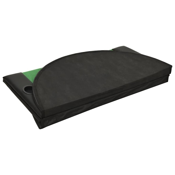 vidaXL Pokerbord för 10 spelare hopfällbart 208x106x3 cm grön Grön