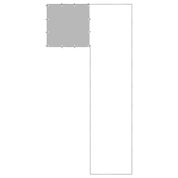 vidaXL Hundgård silver 6,05 m² stål Silver