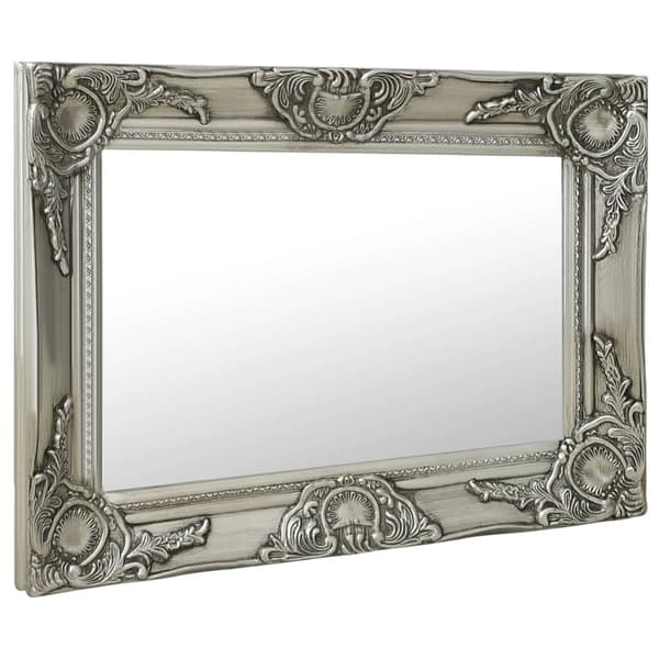 vidaXL Väggspegel barockstil 60x40 cm silver Silver