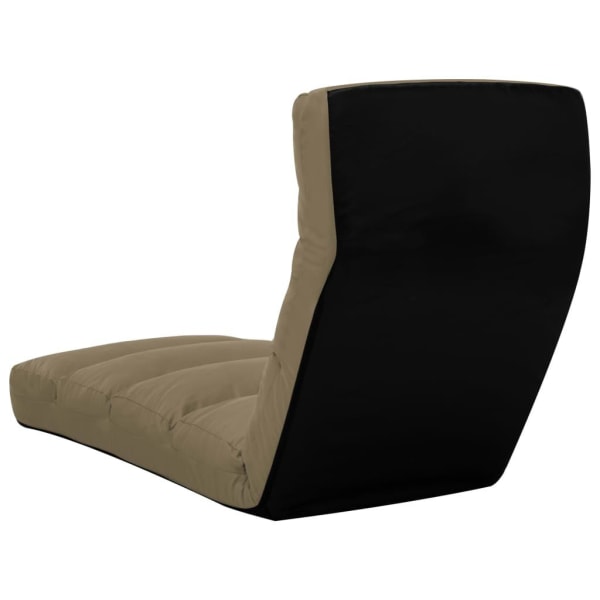 vidaXL Golvstol vikbar cappuccino konstläder Brun