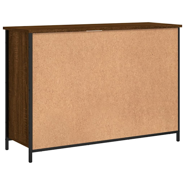 vidaXL Byrå brun ek 100x35x70 cm konstruerat trä Brun