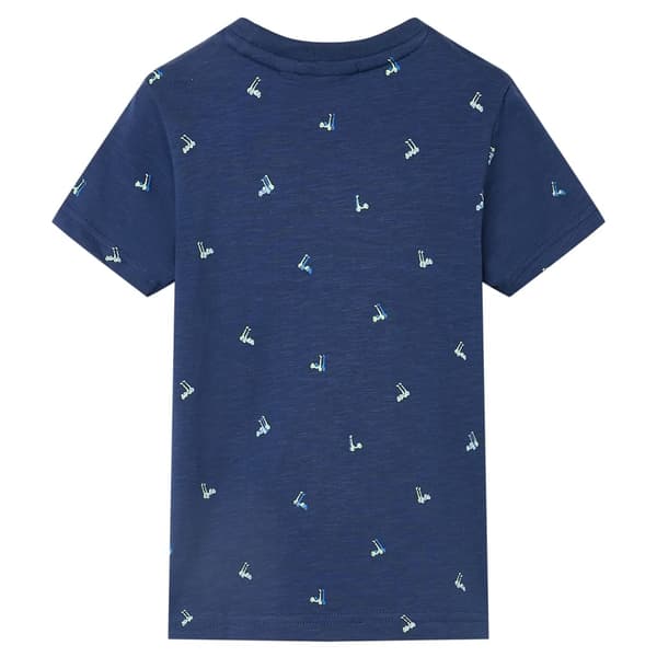 vidaXL T-shirt för barn mörkgrå 92 Blå