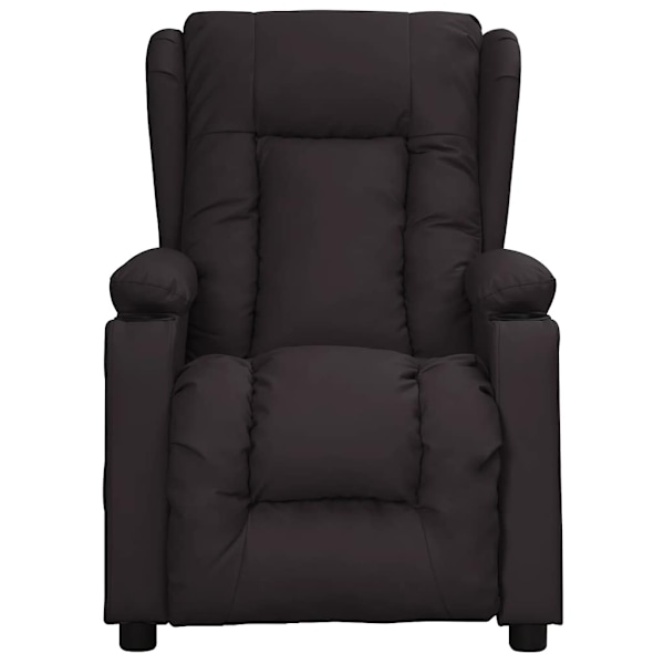vidaXL Massagefåtölj svart konstläder Svart