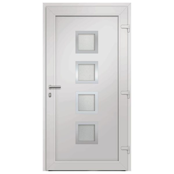 vidaXL Ytterdörr vit 98x208 cm Vit