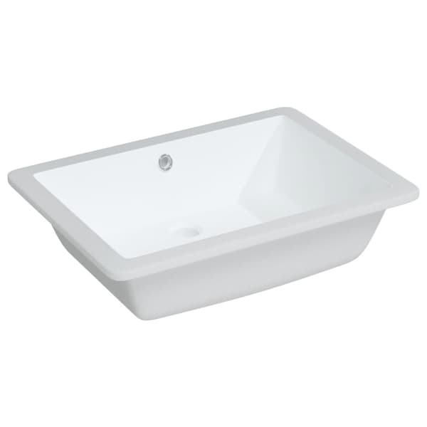 vidaXL Handfat vit 55,5x40x18,5 cm rektangulär keramik Vit