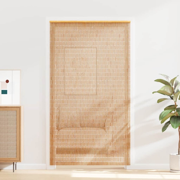 vidaXL Dörrdraperi bambu 120x220 cm Brun