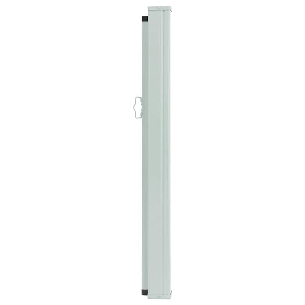 vidaXL Infällbar sidomarkis 120x500 cm grå grå