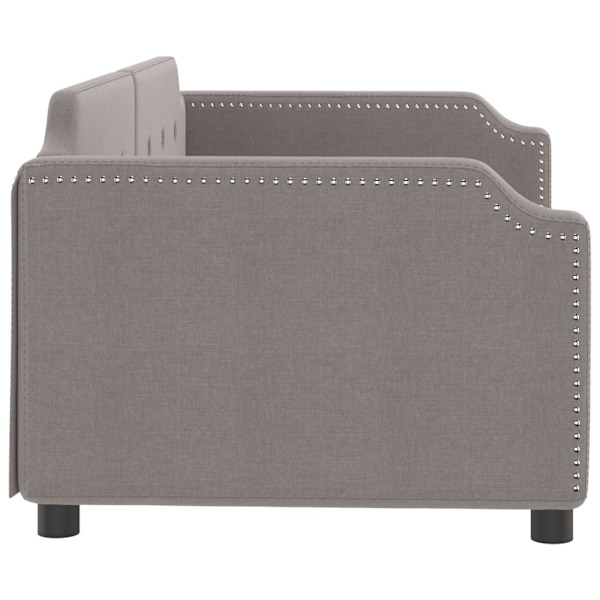 vidaXL Dagbädd taupe 90x200 cm tyg Taupe