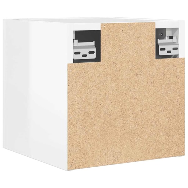 vidaXL Väggmonterade tv-skåp 2 st vit högglans 30,5x30x30 cm Vit