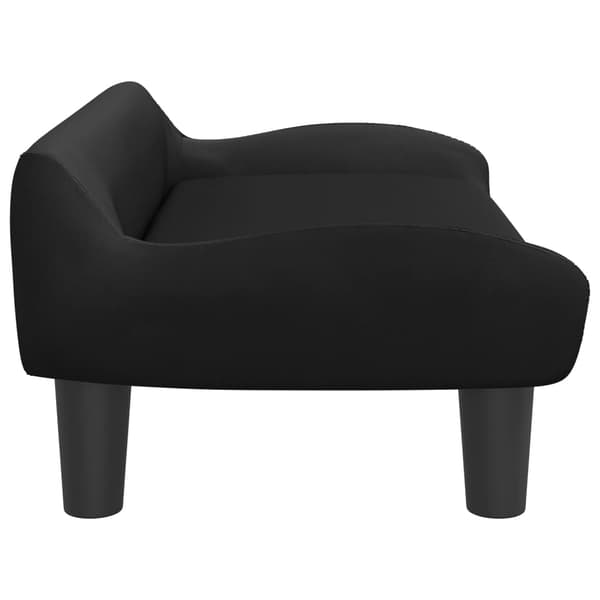 vidaXL Barnsoffa svart 70x40x24 cm sammet art