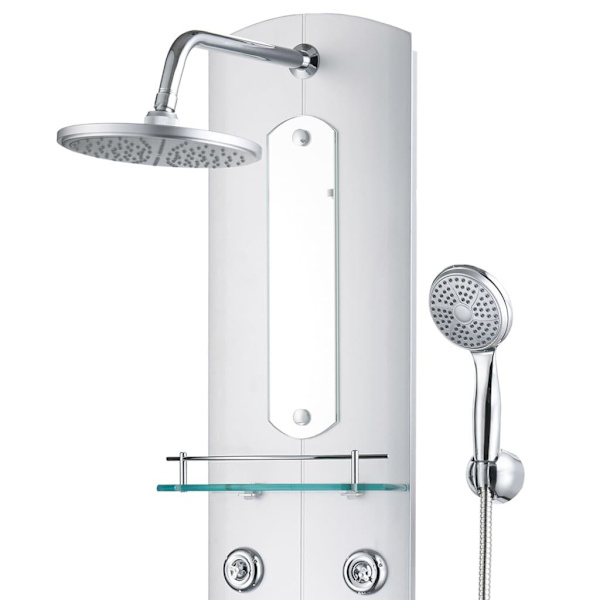 vidaXL Duschpanel 25x43x110 cm silver