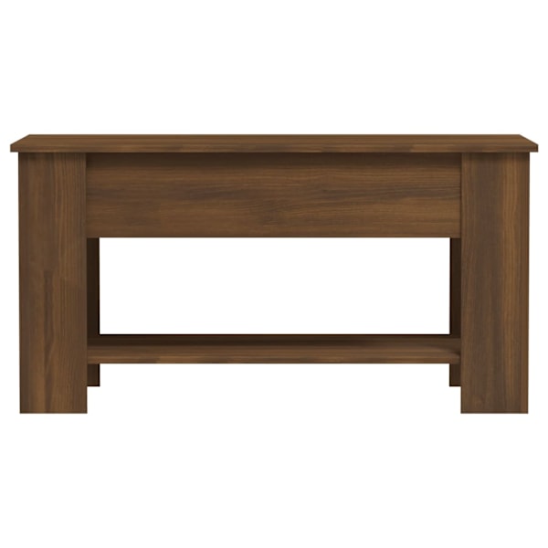 vidaXL Soffbord brun ek 101x49x52 cm konstruerat trä Brun