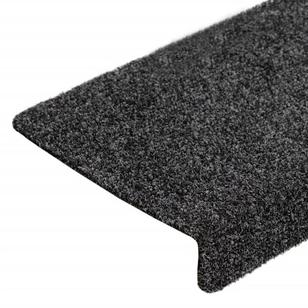 vidaXL Trappstegsmattor 10 st grå 65x21x4 cm brodyr grå