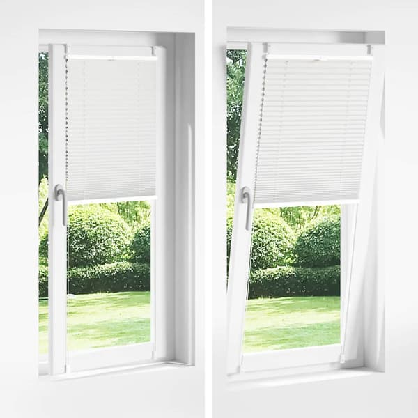 vidaXL Plisségardin 40x125 cm vit Vit