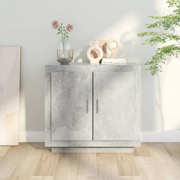 vidaXL Byrå betonggrå 80x40x75 cm konstruerat trä grå