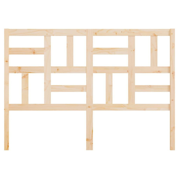 vidaXL Sänggavel 141x4x104 cm massiv furu Brun