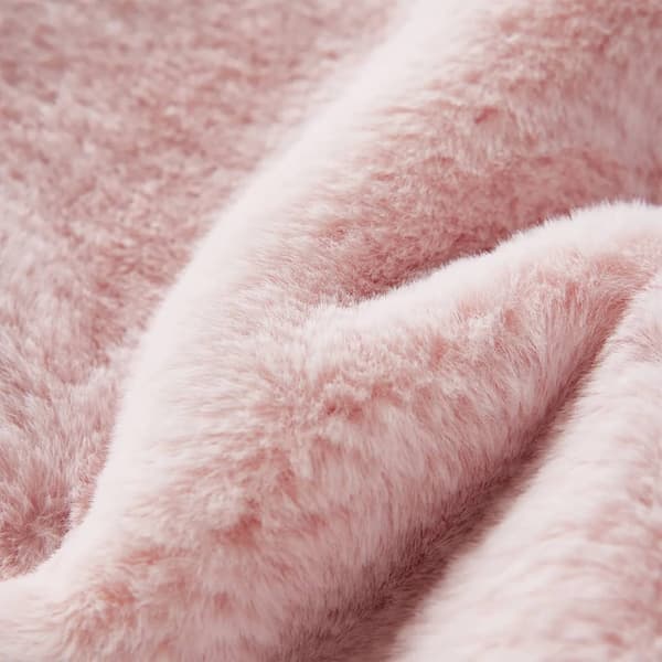 vidaXL Jacka för barn konstpäls rosa 92 Rosa