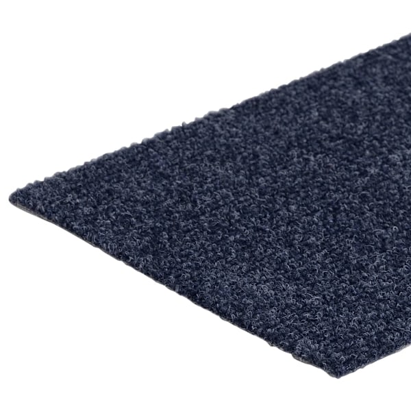 vidaXL Trappstegsmattor självhäftande 15 st 76x20 cm grå blå grå