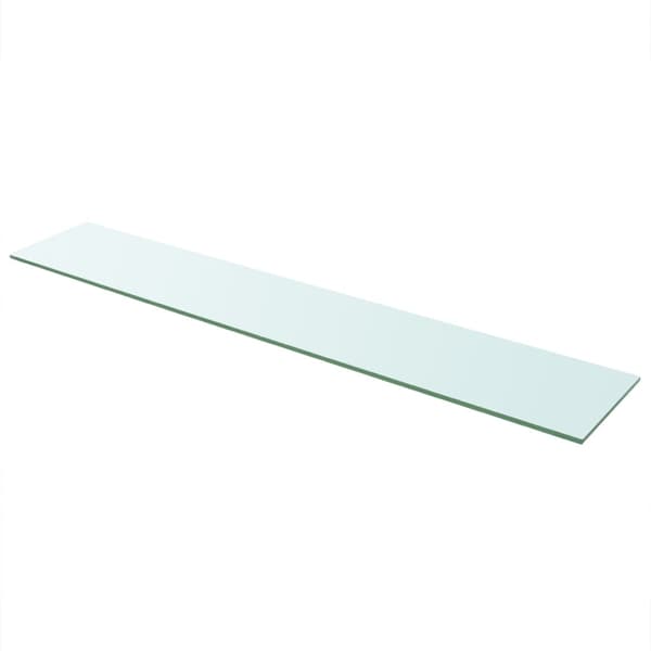 vidaXL Hyllplan 2 st glas genomskinlig 110x20 cm Transparent