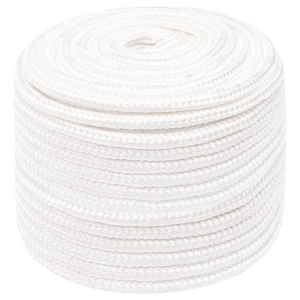 vidaXL Båtlina helvit 14 mm 100 m polypropylen Vit