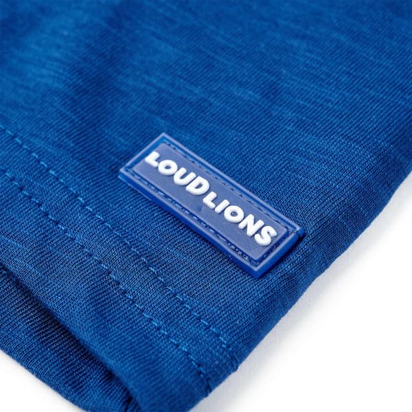 vidaXL T-shirt för barn mörkgrå 128 Blå
