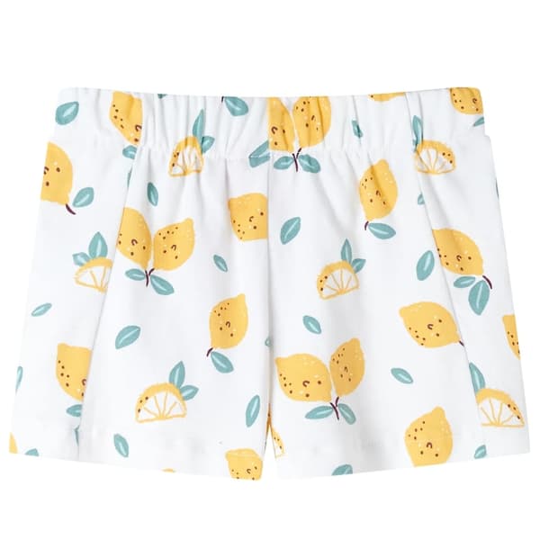 vidaXL Shorts för barn ecru 92 Vit