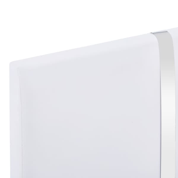 vidaXL Sängram vit konstläder 90x200 cm Vit