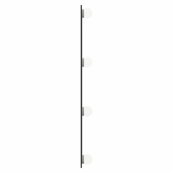 vidaXL Väggspegel med LED-belysning 30x60 cm glas rektangulär Silver